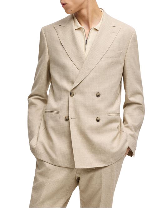 Abito beige in misto lana Hugo Boss | 50540783131